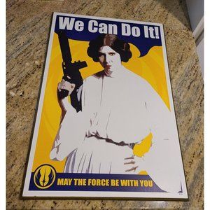Star Wars We Can Do It Princess Leia Decor Wall Sign 13x19"